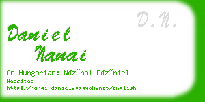 daniel nanai business card